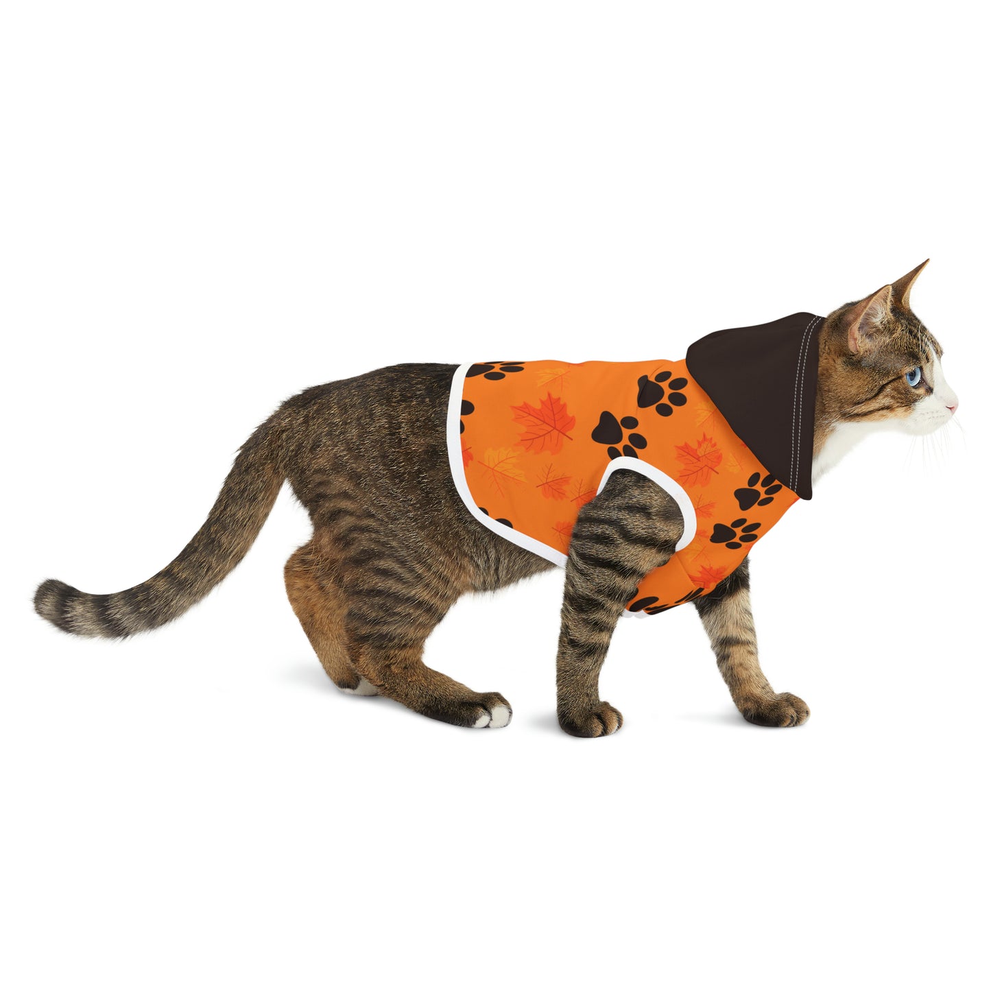 Dog Hoodie - Fall Collection (Light Orange - With Dark Brown Hood)