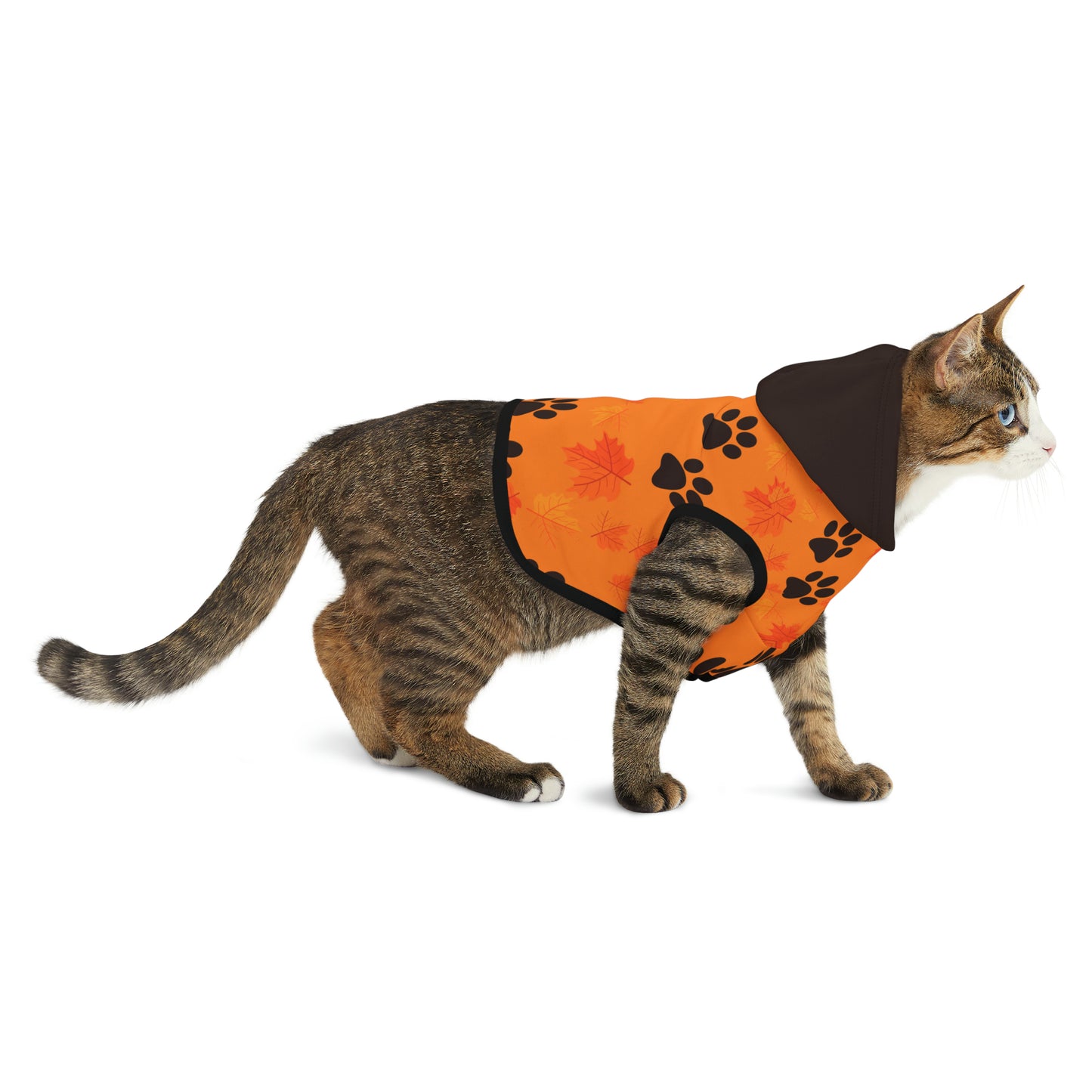 Dog Hoodie - Fall Collection (Light Orange - With Dark Brown Hood)