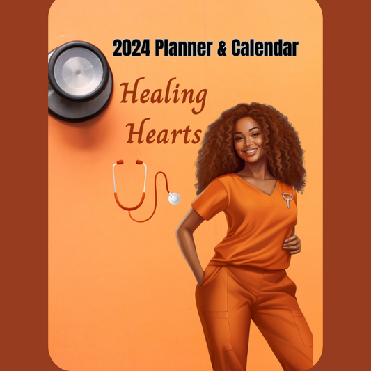 AA Woman 3 Healing Hearts (Nurses) 2024 Calendar/Planner