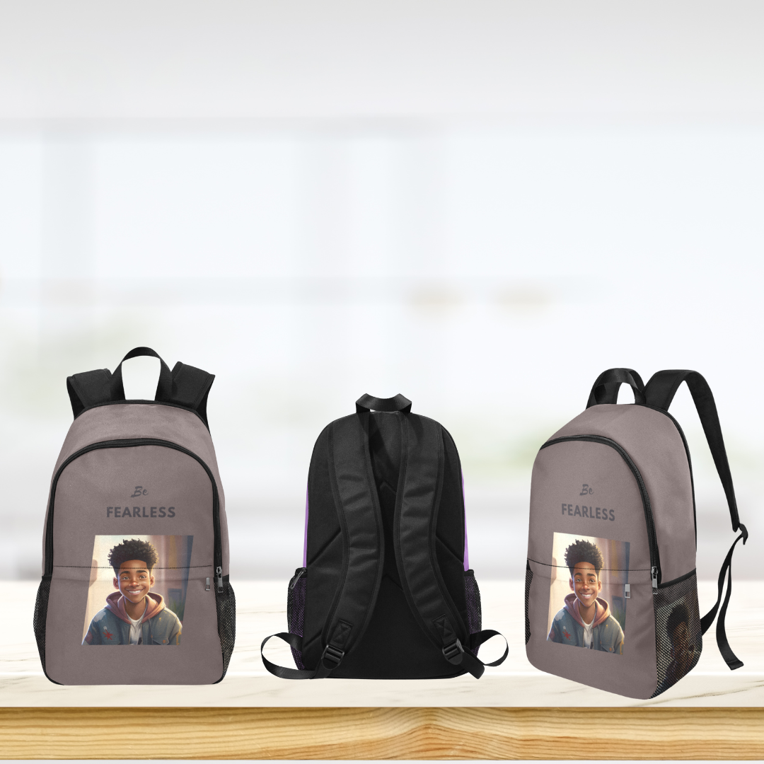 Be Fearless - AA Older Boy Custom-Designed Backpack