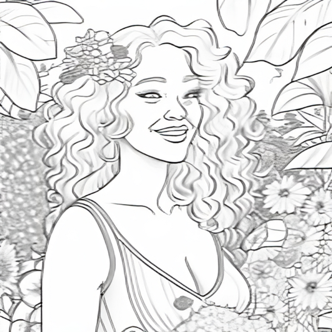 AA Woman 1 Coloring Page
