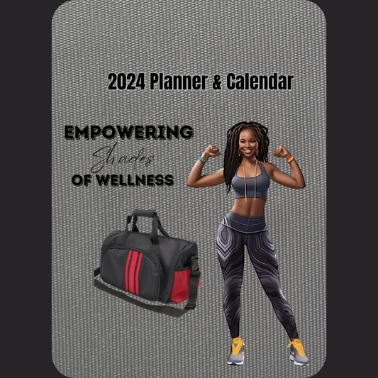 AA Woman With Braids Empowering Shades of Wellness 2024 Calendar/Planner