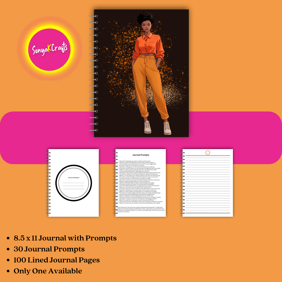 A 30-Day Goal-Setting Journal for African-American Women (Physical Copy)