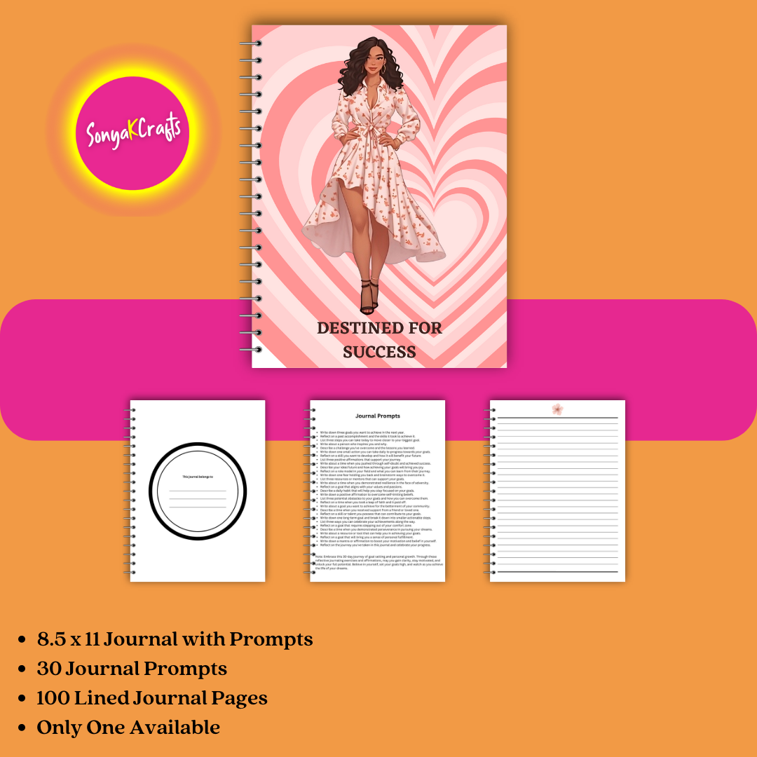 Achieve Your Dreams - A 30-Day Goal-Setting Journal for Latina Women (Physical Copy)