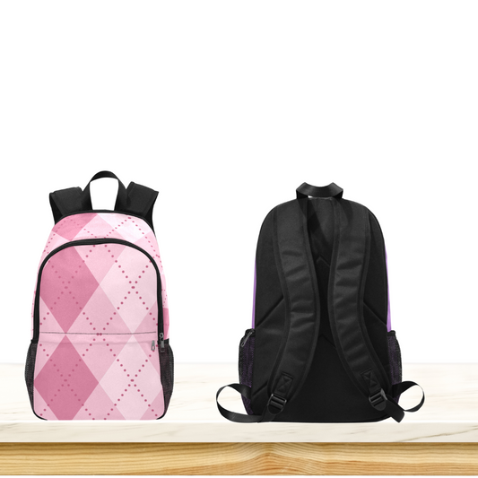 Argyle Pinks Custom-Designed Backpack