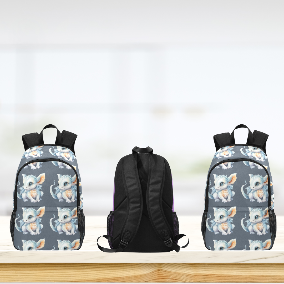 Blue Little Dragons Custom-Designed Backpack