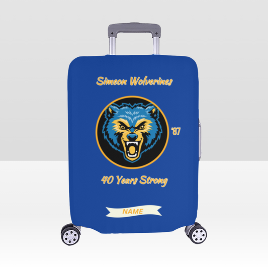 Simeon Wolverines 40th Reunion Luggage Covers – Blue