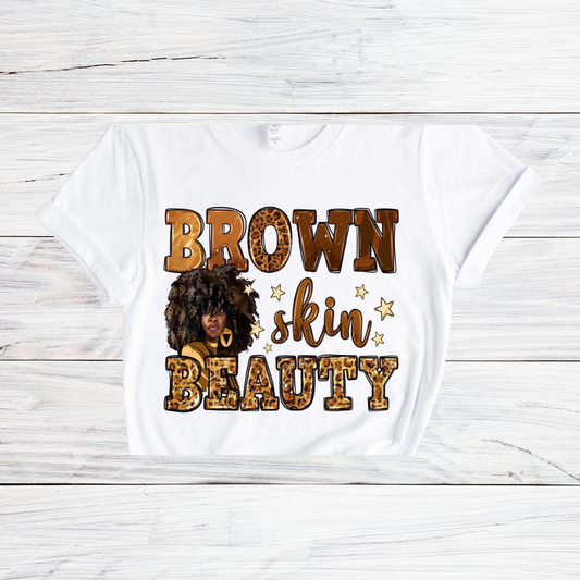 Brown Skin Beauty DTF Transfer