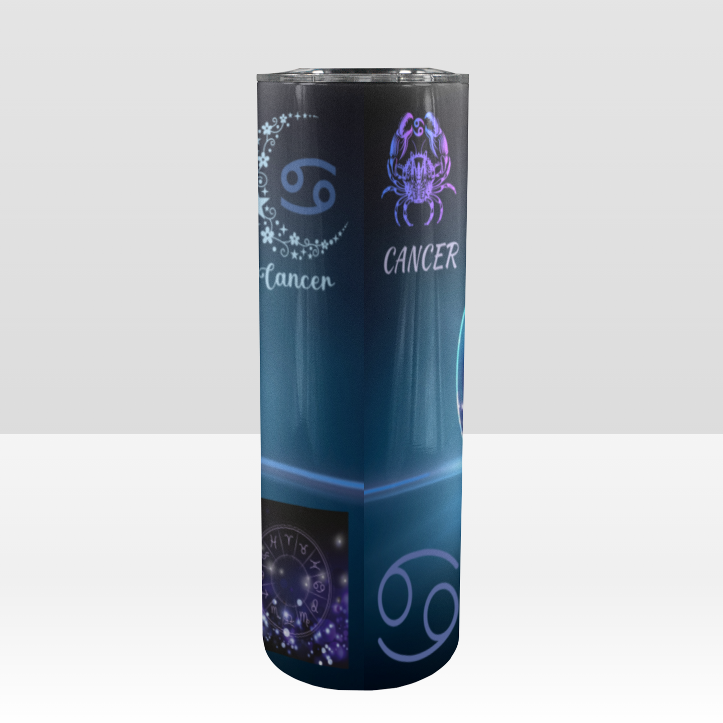 Cancer - 20 oz. Stainless Steel Skinny Water Bottle