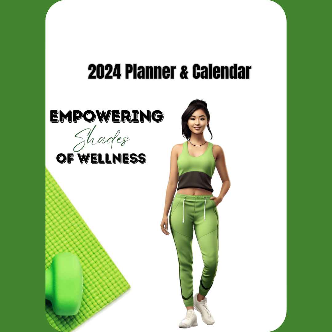 East Asia Woman Empowering Shades of Wellness 2024 Calendar/Planner (Digital Download)