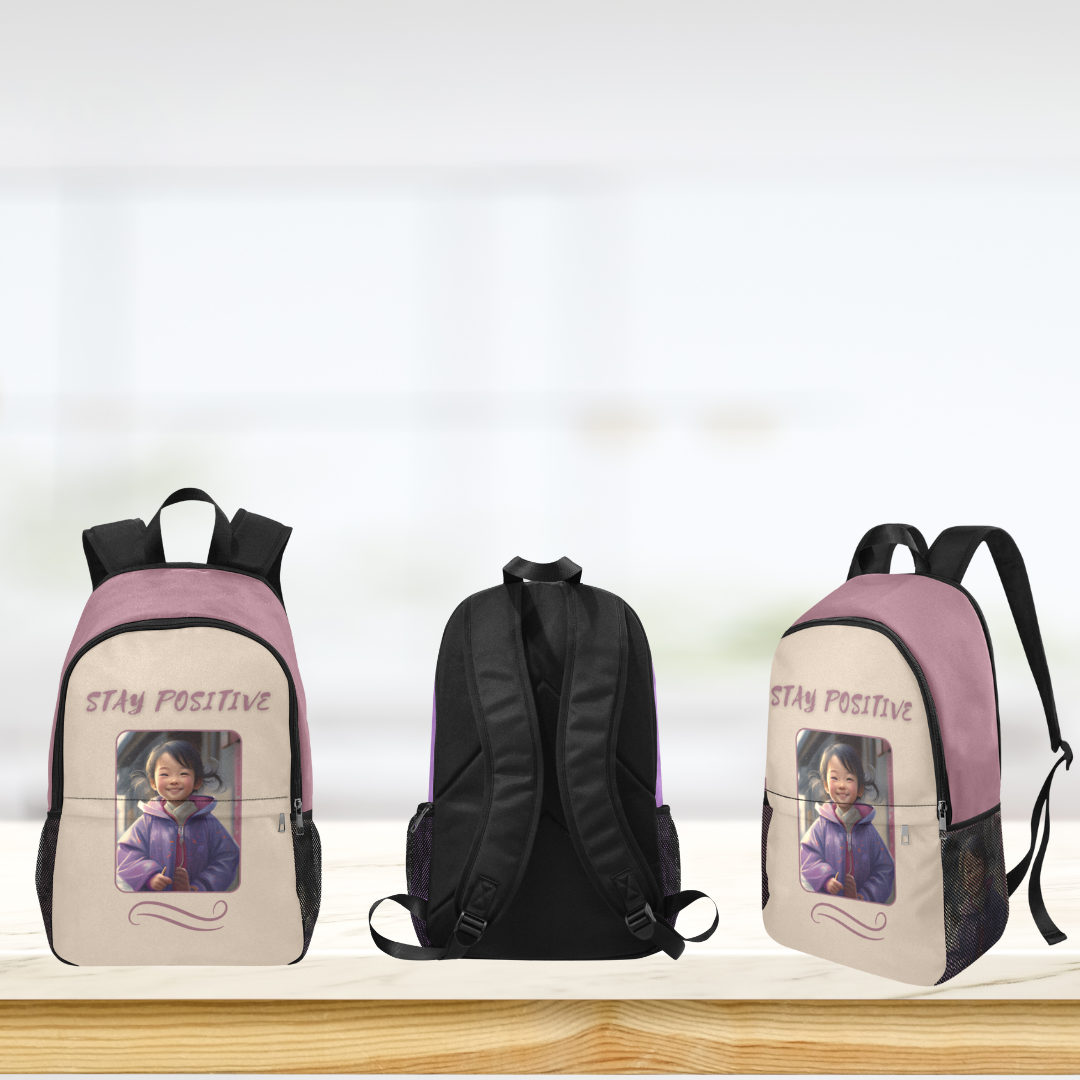 Stay Positive - East Asia Little Cutie Custom-Designed Backpack