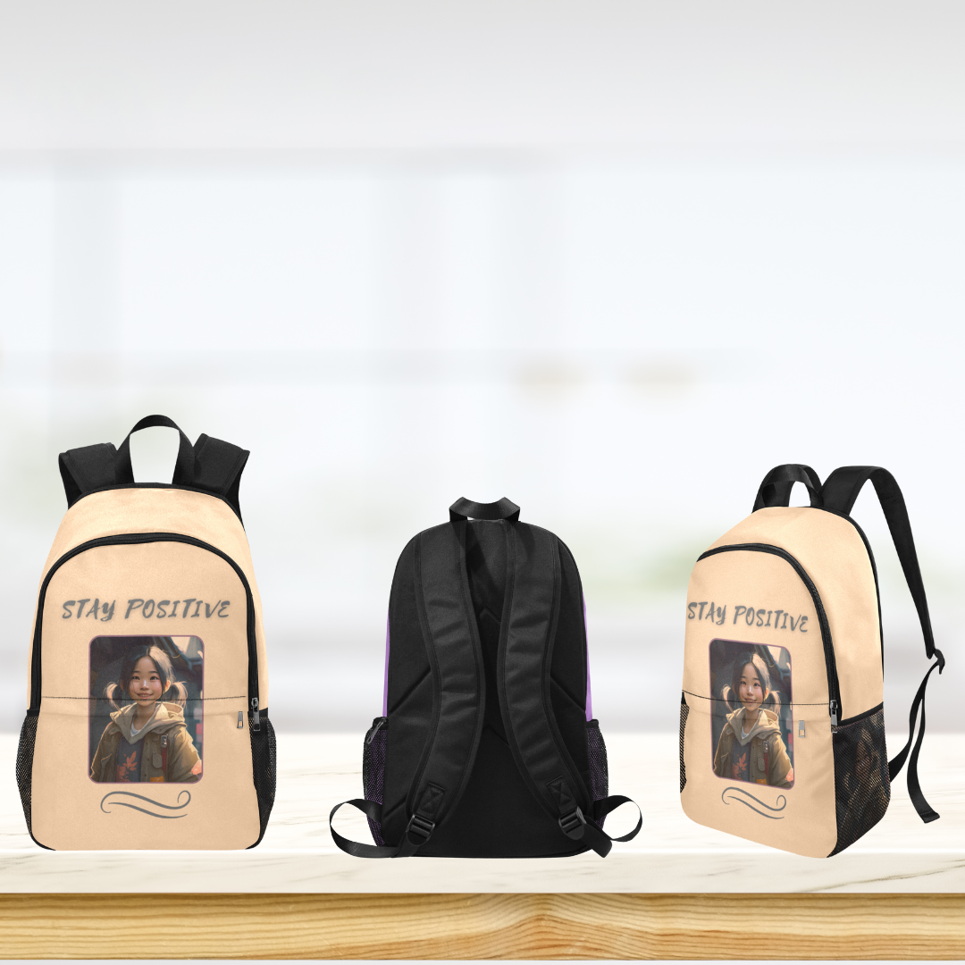 Stay Positive - East Asia Teen Cutie Custom-Designed Backpack