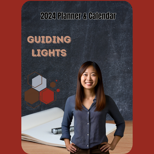 East Asian Woman Guiding Light (Teachers) 2024 Calendar/Planner (Digital Download)