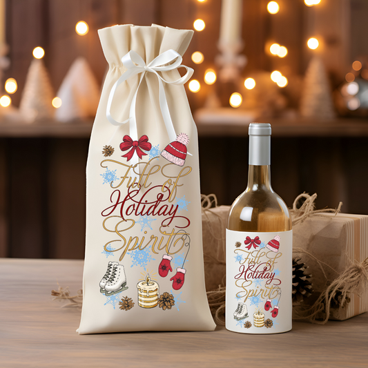 Wine Bag - Full Of Holiday Spirit