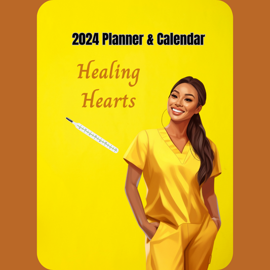 Indigenous Nurse Healing Hearts (Nurses) 2024 Calendar/Planner (Digital Download)