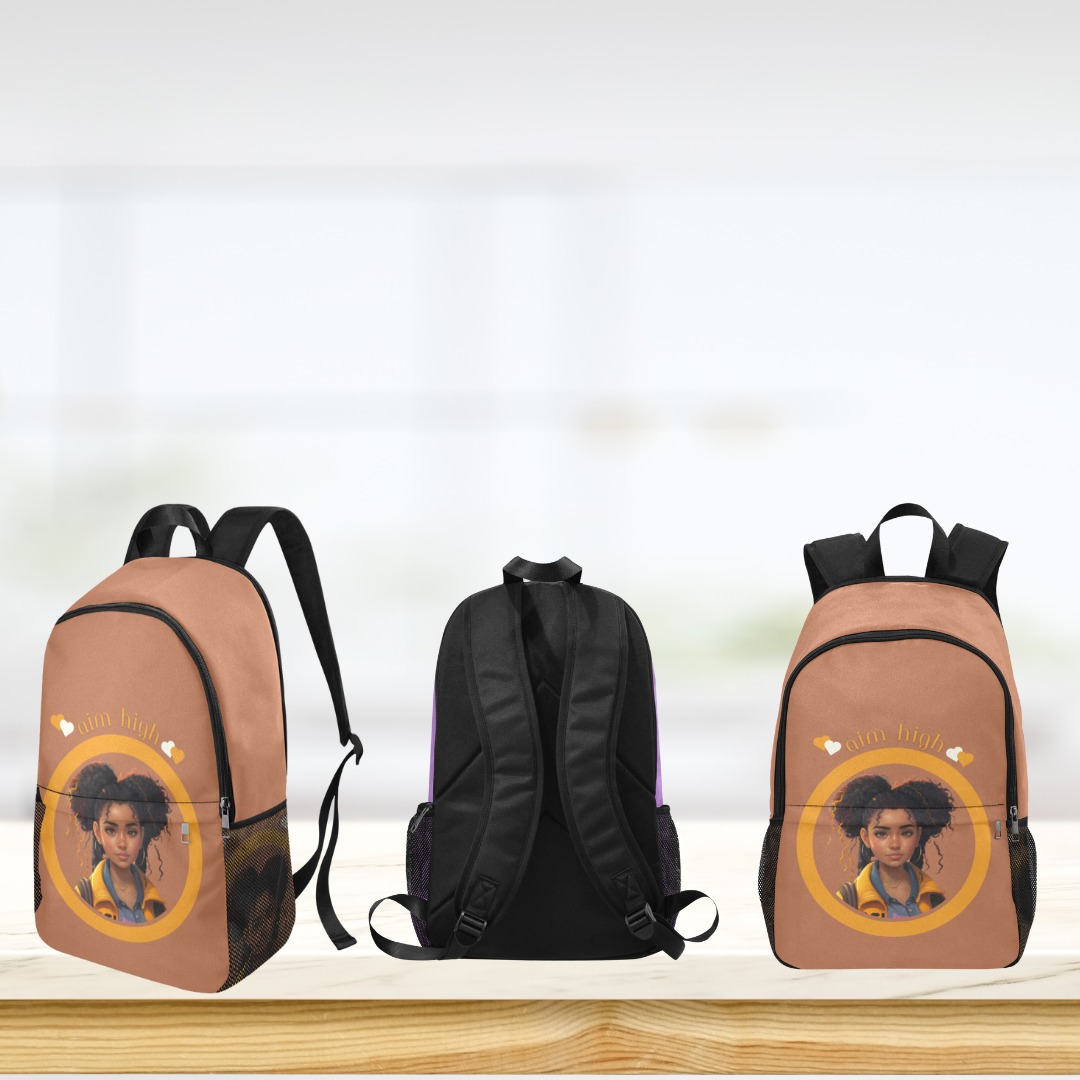 Aim High - Latina Teen Cutie Custom-Designed Backpack