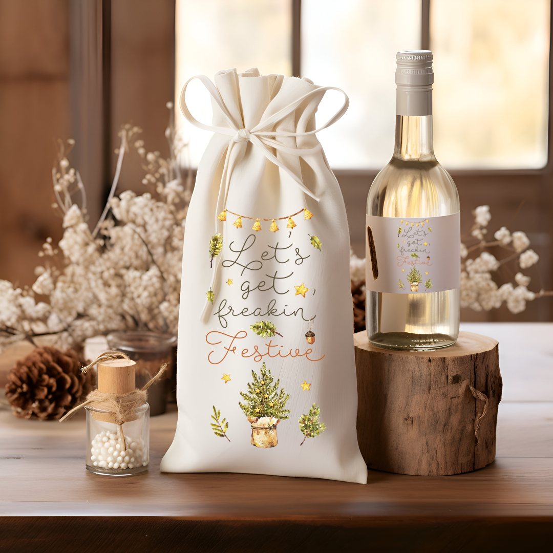 Wine Bag - Let's Get Freakin Festive