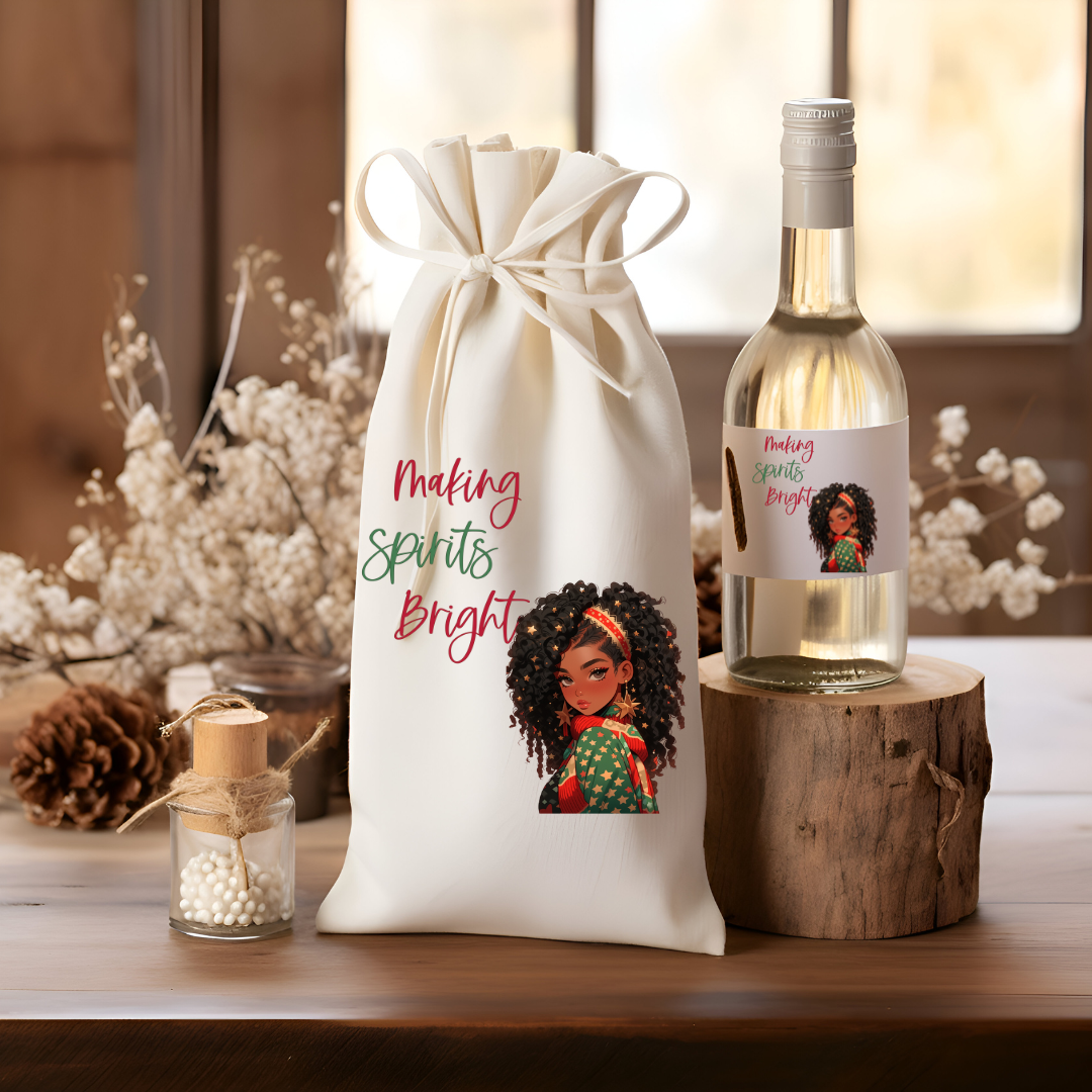 Wine Bag - Making Spirits Bright