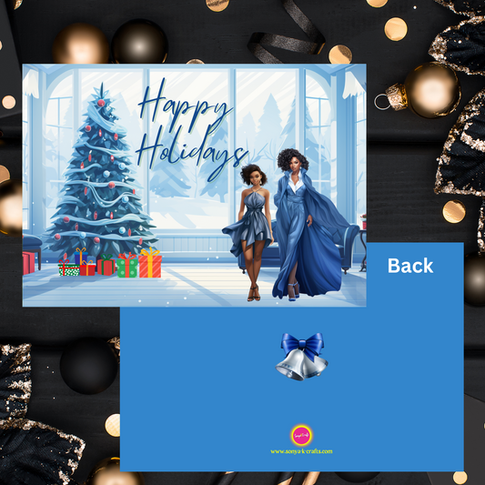 2023 Holiday Card - Mother and Daughter (Landscape Size) (Quantity - 5)