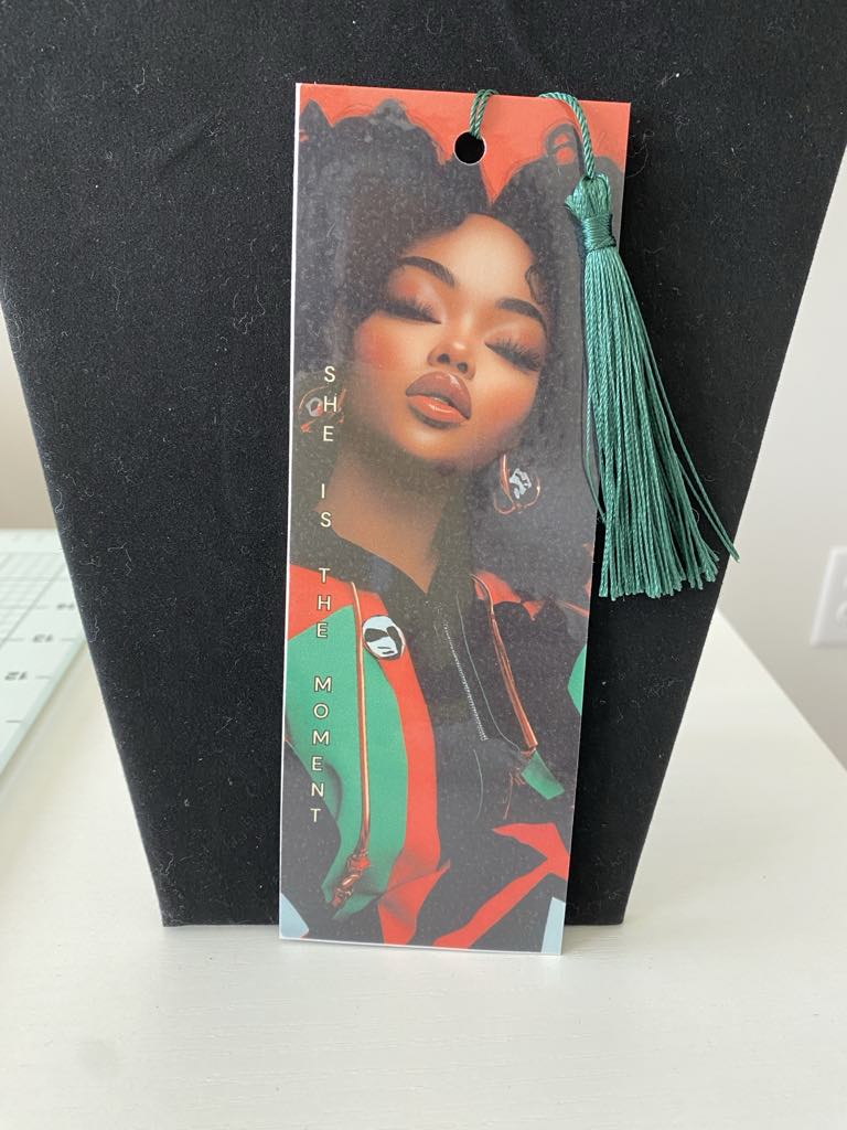 Present Tense: Black - Modern Art Bookmark