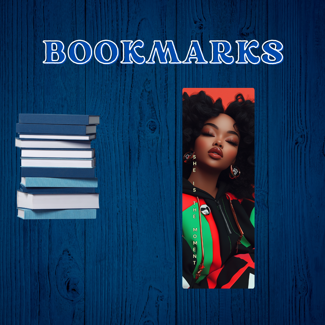 Present Tense: Black - Modern Art Bookmark