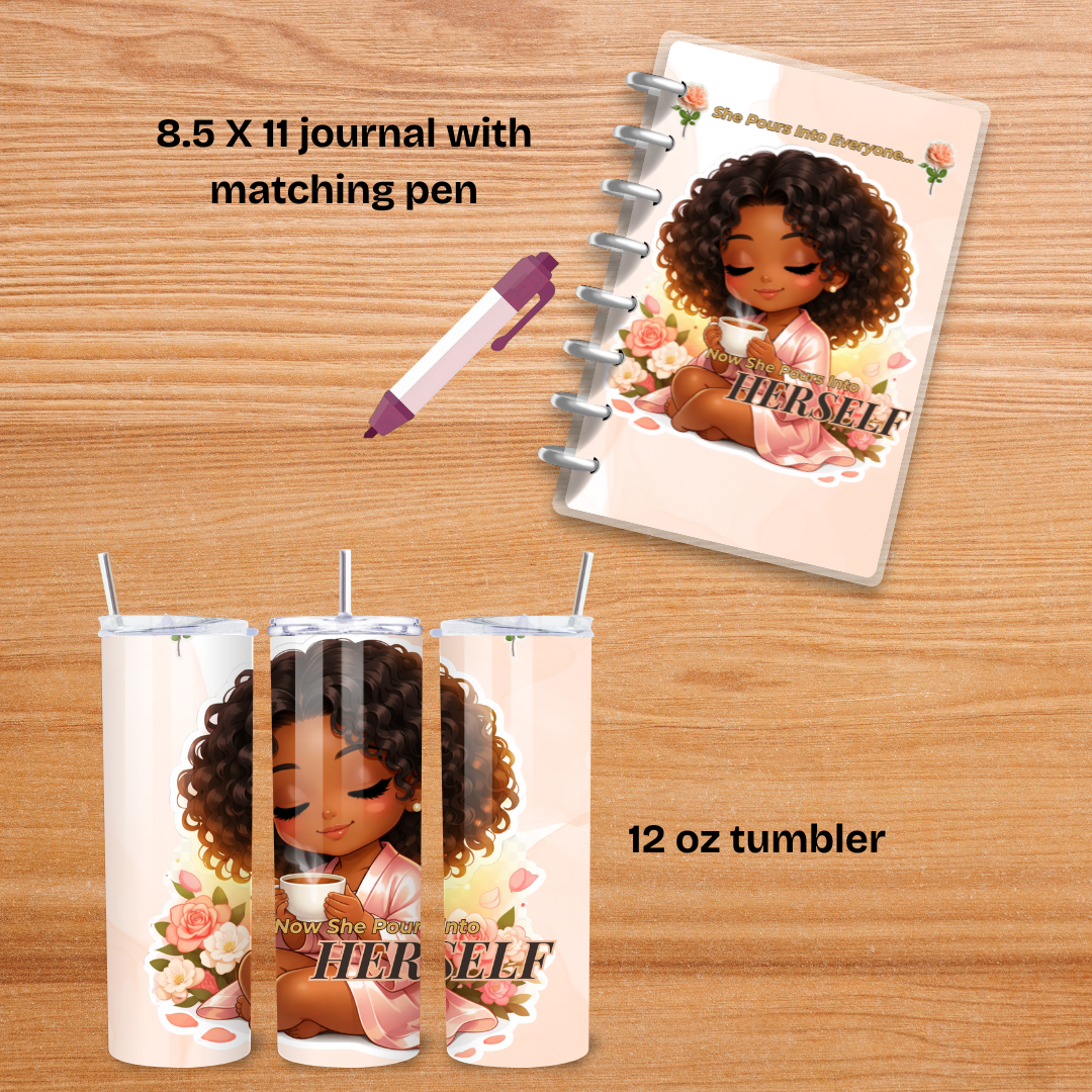 Melanin Muse Mother’s Day Experience Box – Journal, Tumbler & Pen Gift Set