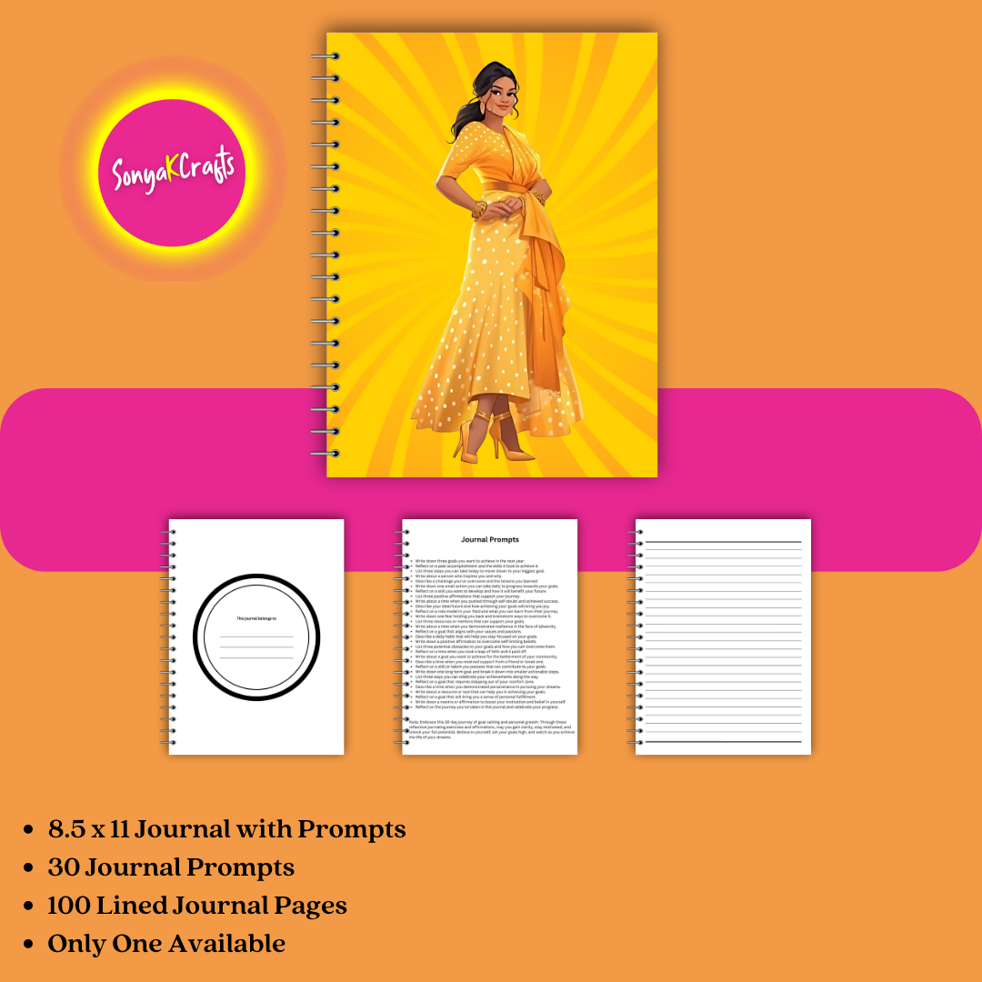 Achieve Your Dreams - A 30-Day Goal-Setting Journal for South Asia Women