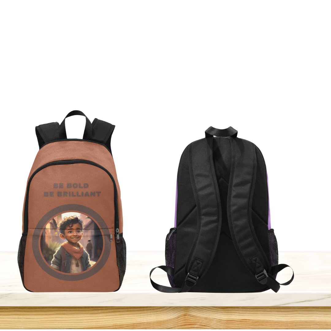 Be Bold Be Brilliant - South Asia Little Boy Custom-Designed Backpack