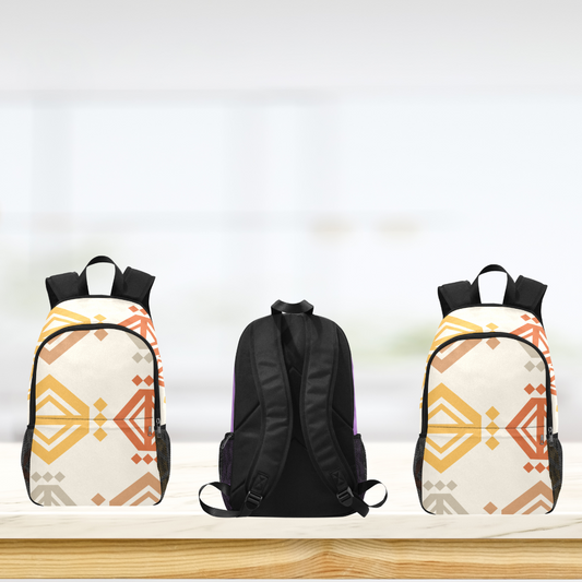 Southwest Vibes (Beige, Gray, Mustard Yellow) Custom-Designed Backpack
