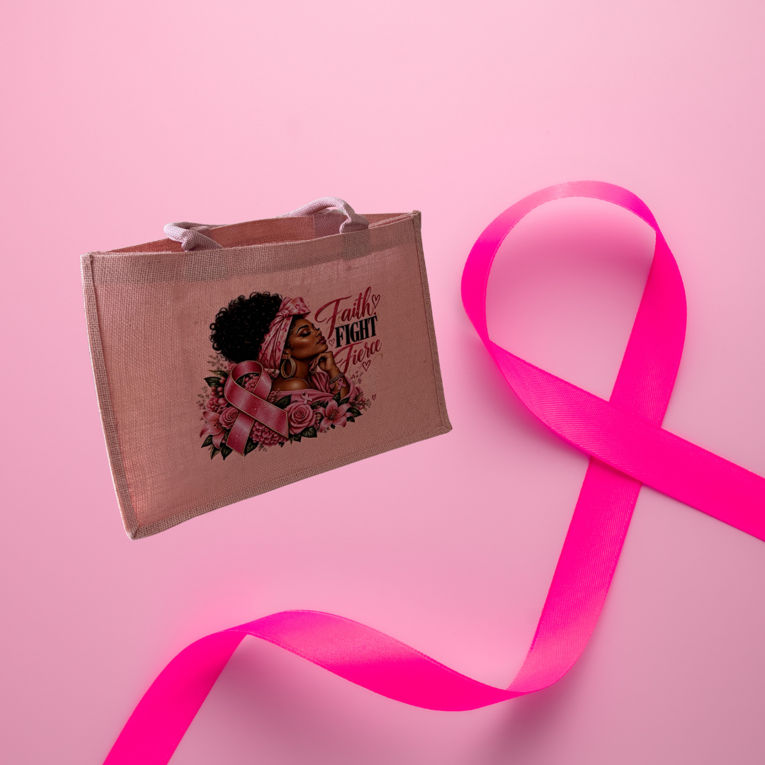 Faith • Fight • Fierce Breast Cancer Awareness Tote