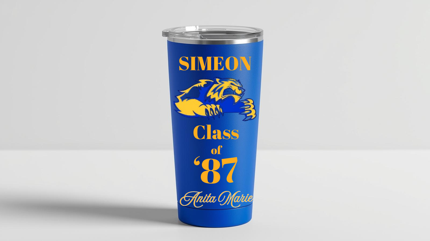 Simeon Wolverines 40th Reunion 20 oz. Water Bottle
