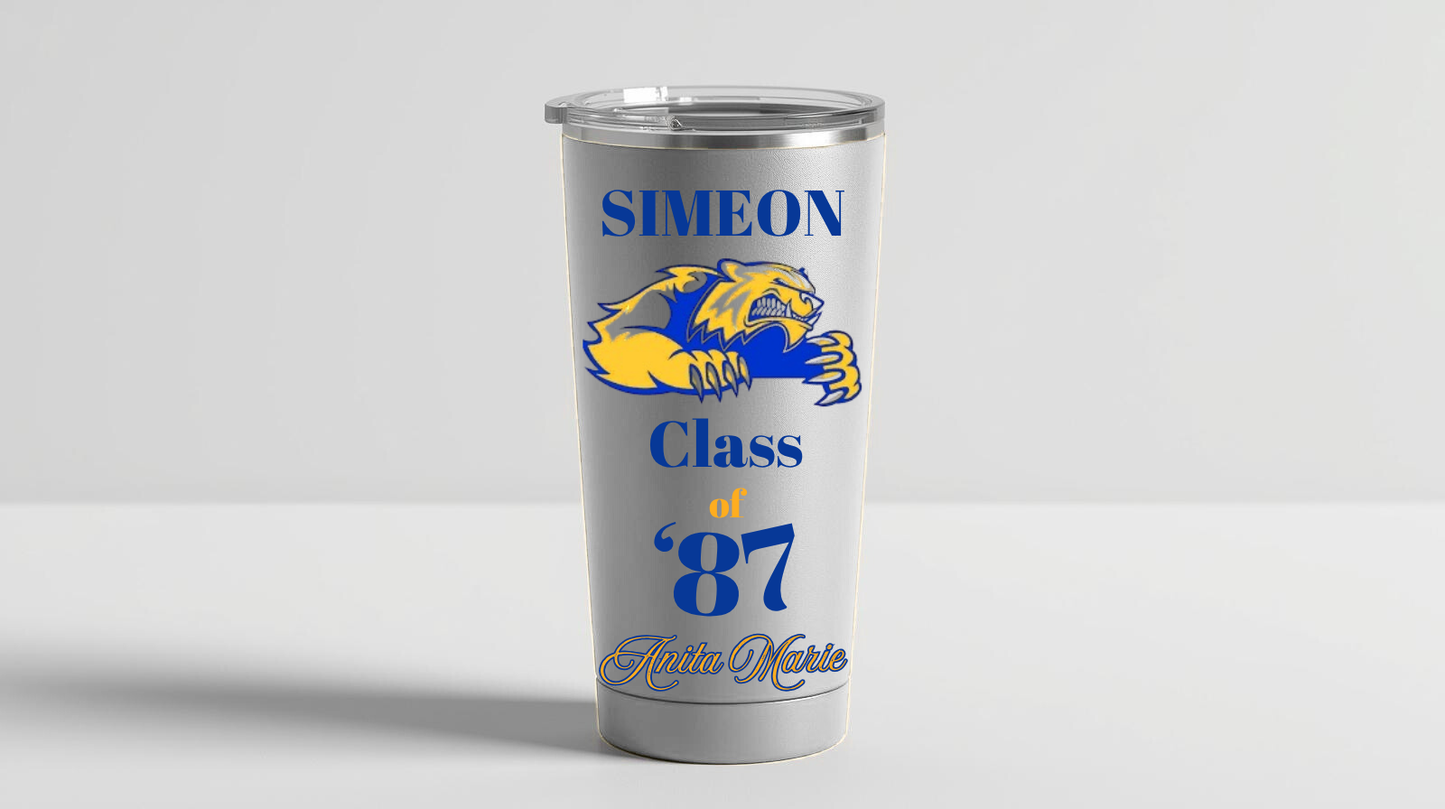 Simeon Wolverines 40th Reunion 20 oz. Water Bottle