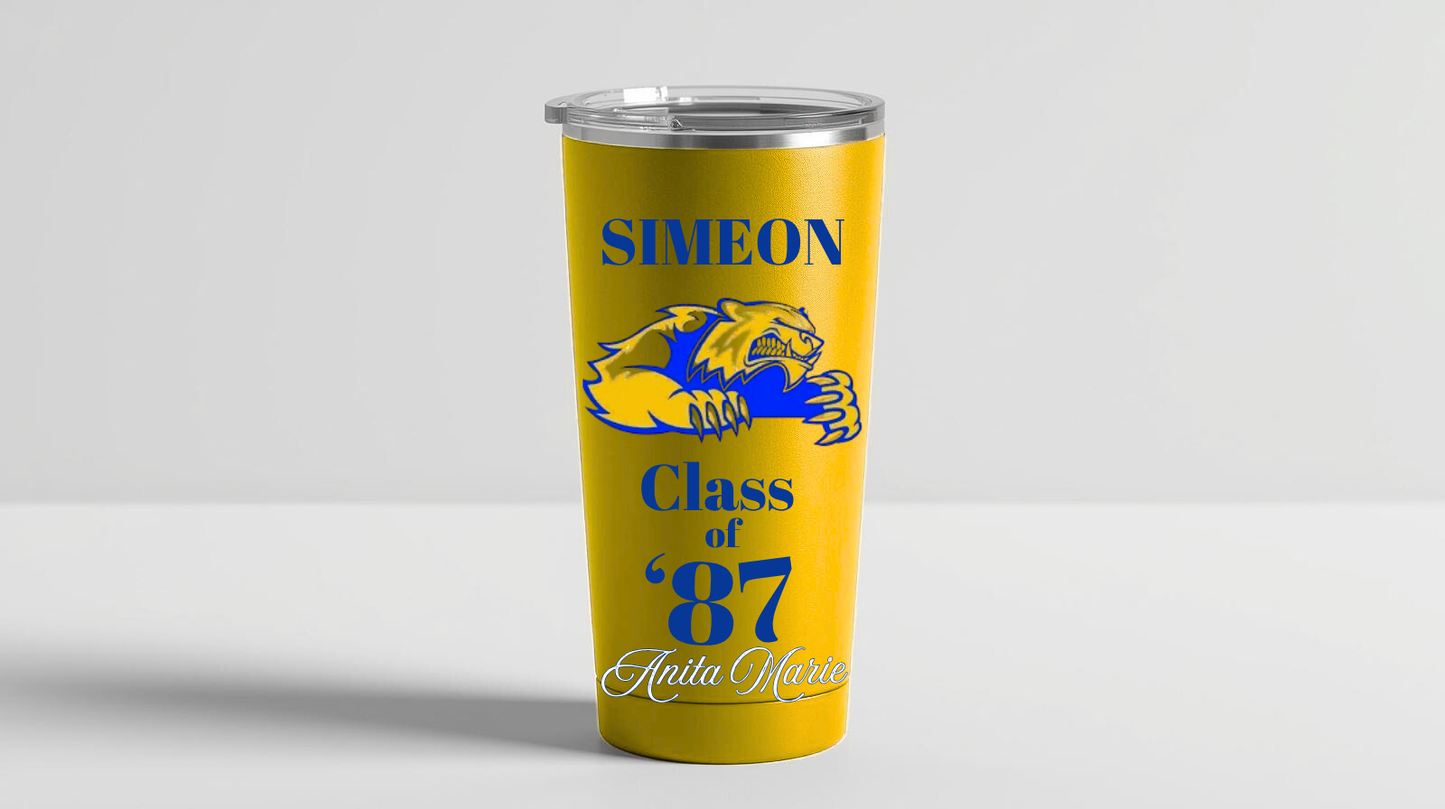 Simeon Wolverines 40th Reunion 20 oz. Water Bottle