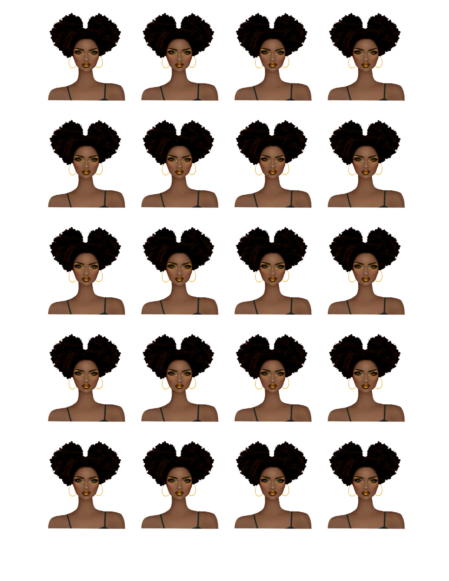 Melanin Muse Zahara Bundle Sticker Pack