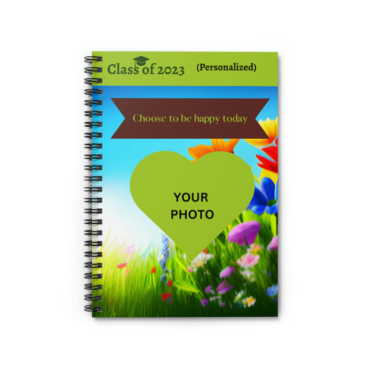 Class of 2023 Graduate Journal - (Indian Young Lady 1) Ruled Line - (PERSONALIZED)