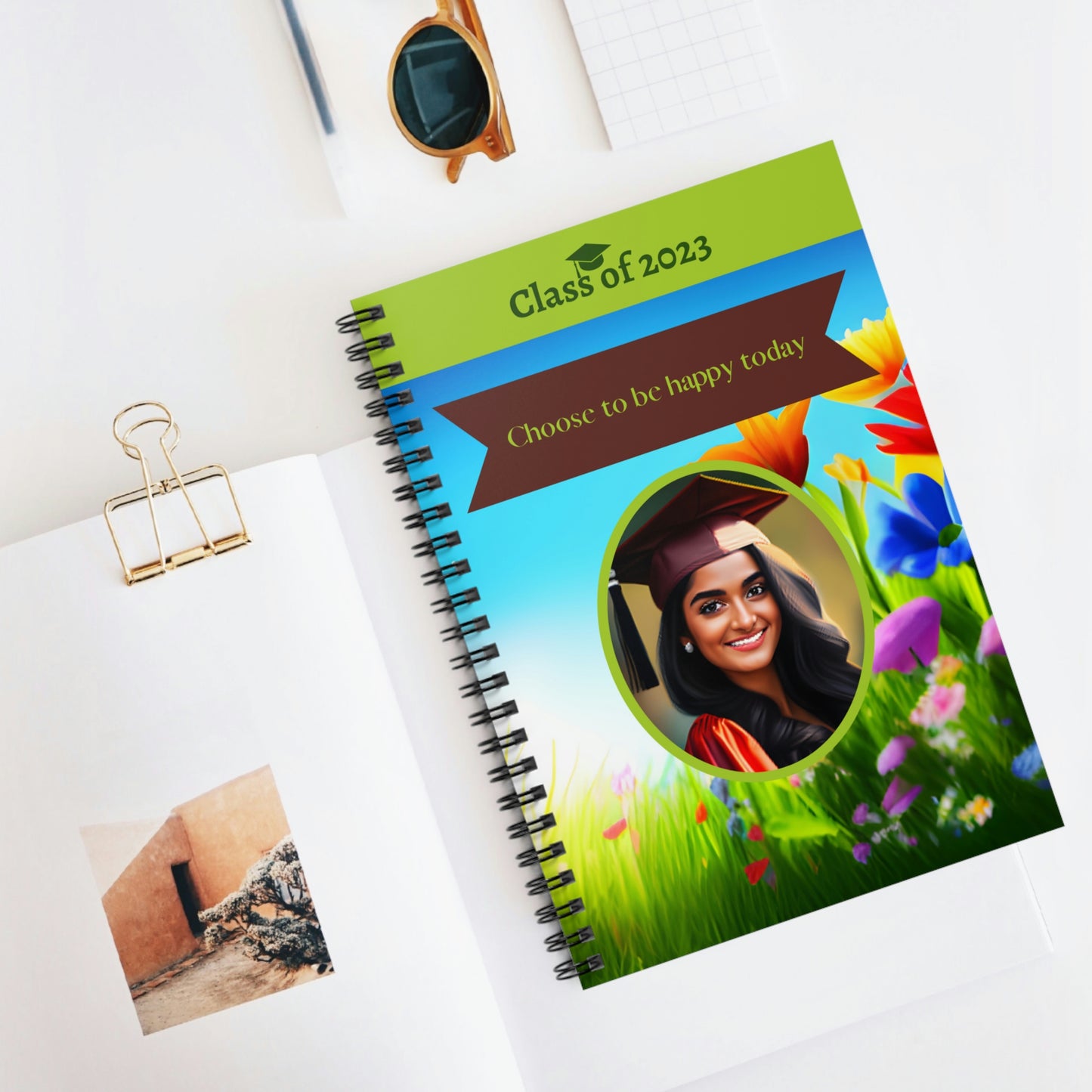 Class of 2023 Graduate Journal - (Indian Young Lady 1) - Ruled Line