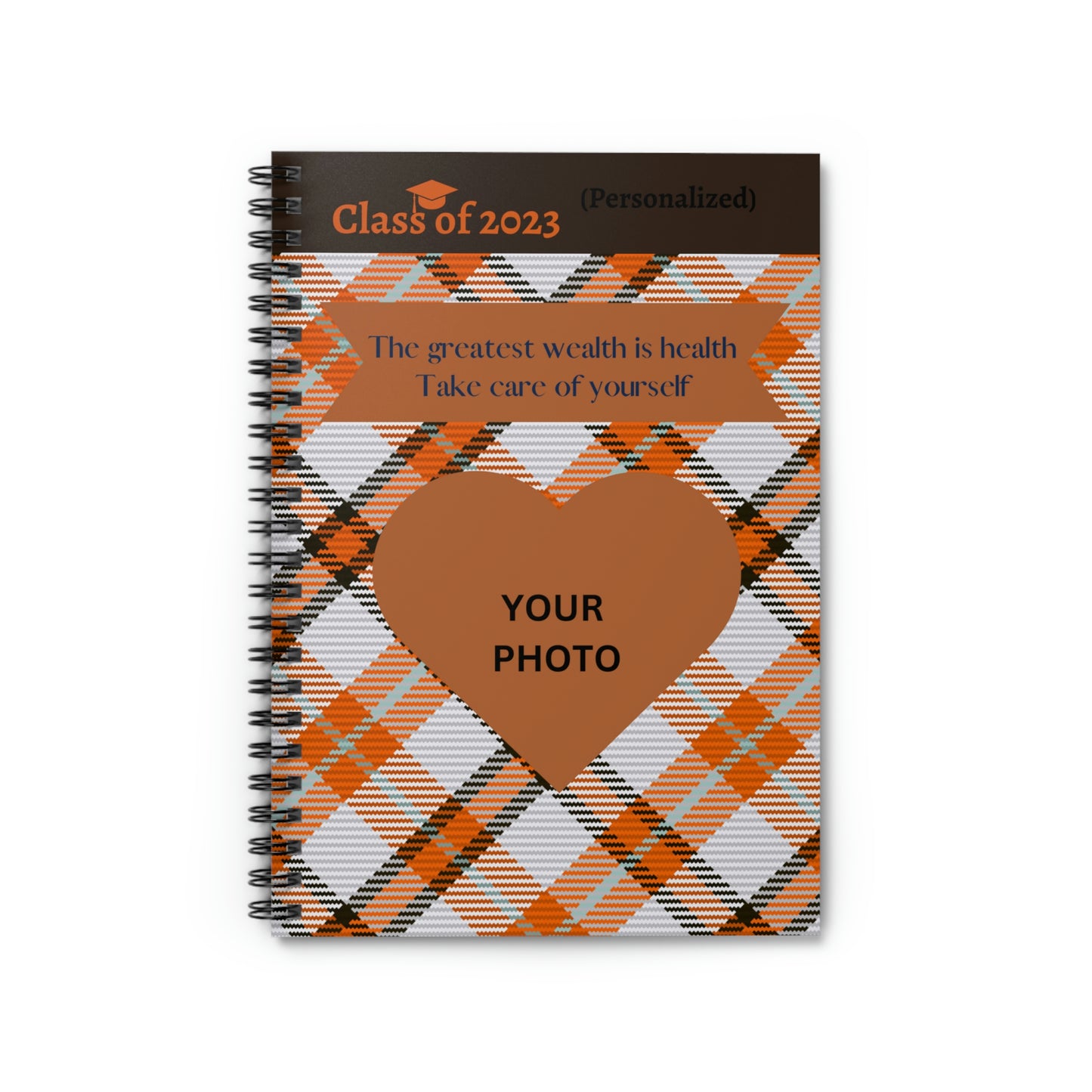 Class of 2023 Graduate Journal - (Asian Young Man 1) Ruled Line - (PERSONALIZED)