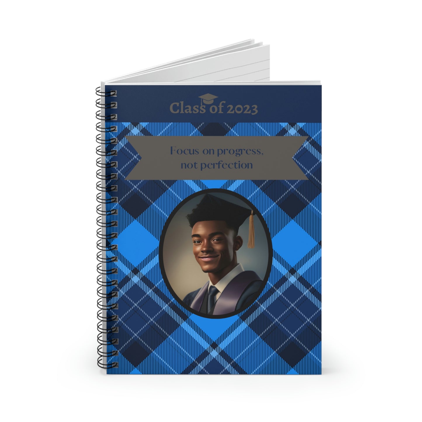 Class of 2023 Graduate Journal - (AA Young Man 1) - Ruled Line