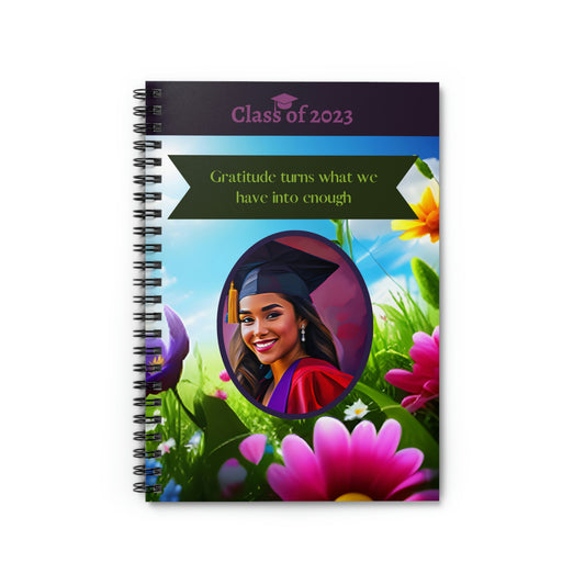 Class of 2023 Graduate Journal - (Latina Young Lady 1) - Ruled Line