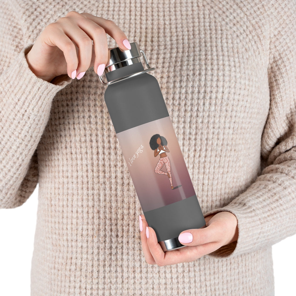 I Love Yoga Vacuum Insulated Bottle