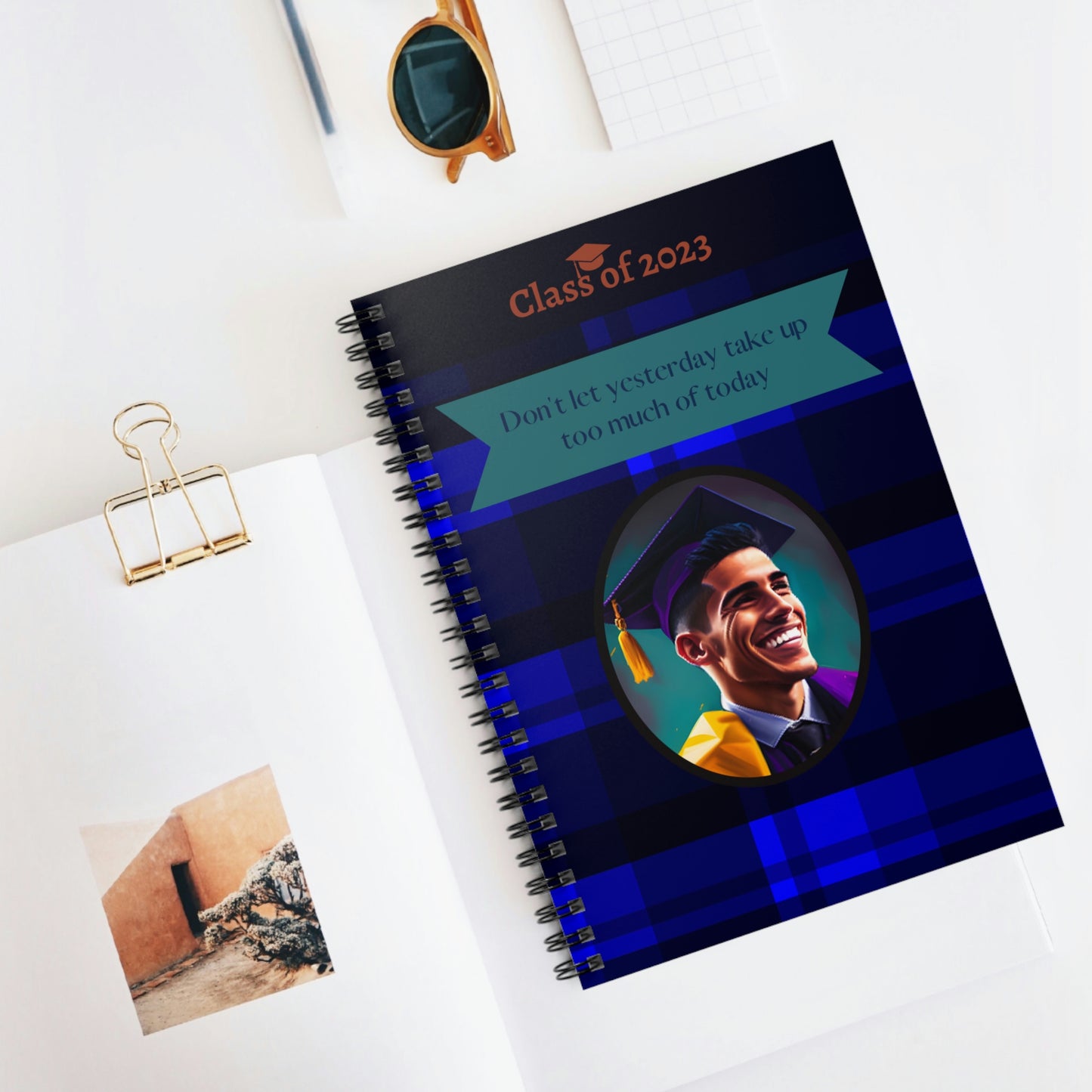 Class of 2023 Graduate Journal - (Latino Young Man 1) - Ruled Line