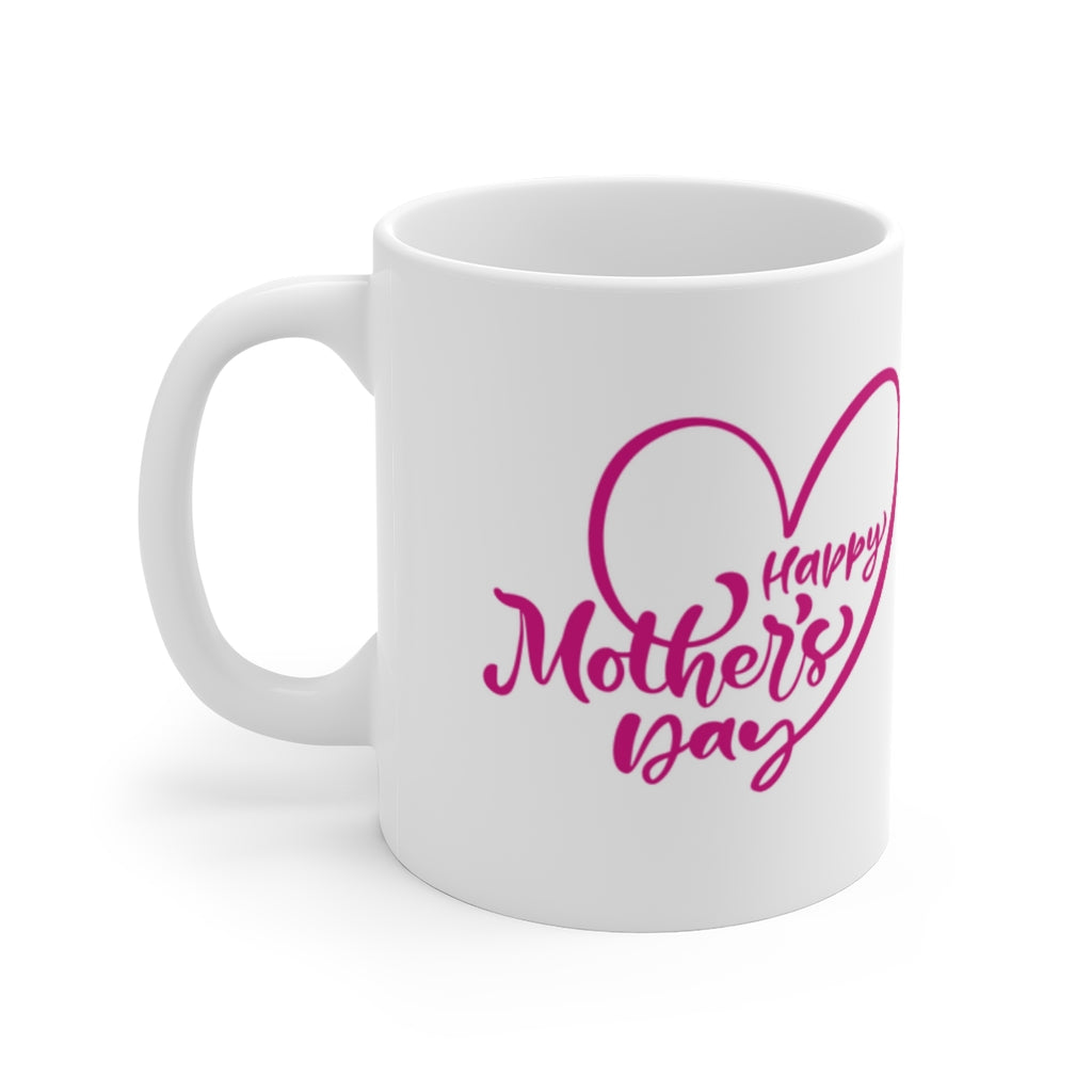 Happy Mother's Day (Fuschia) Ceramic Mugs (11oz / 15oz)
