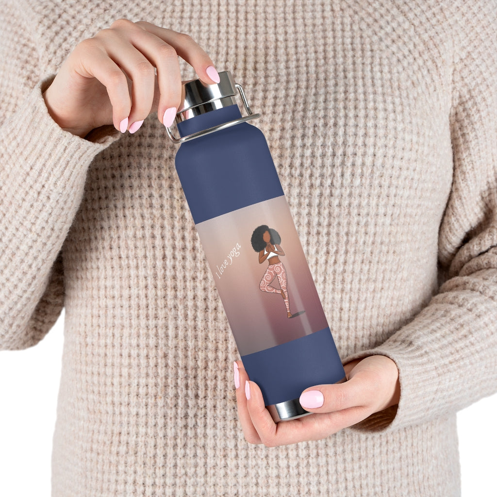 I Love Yoga Vacuum Insulated Bottle