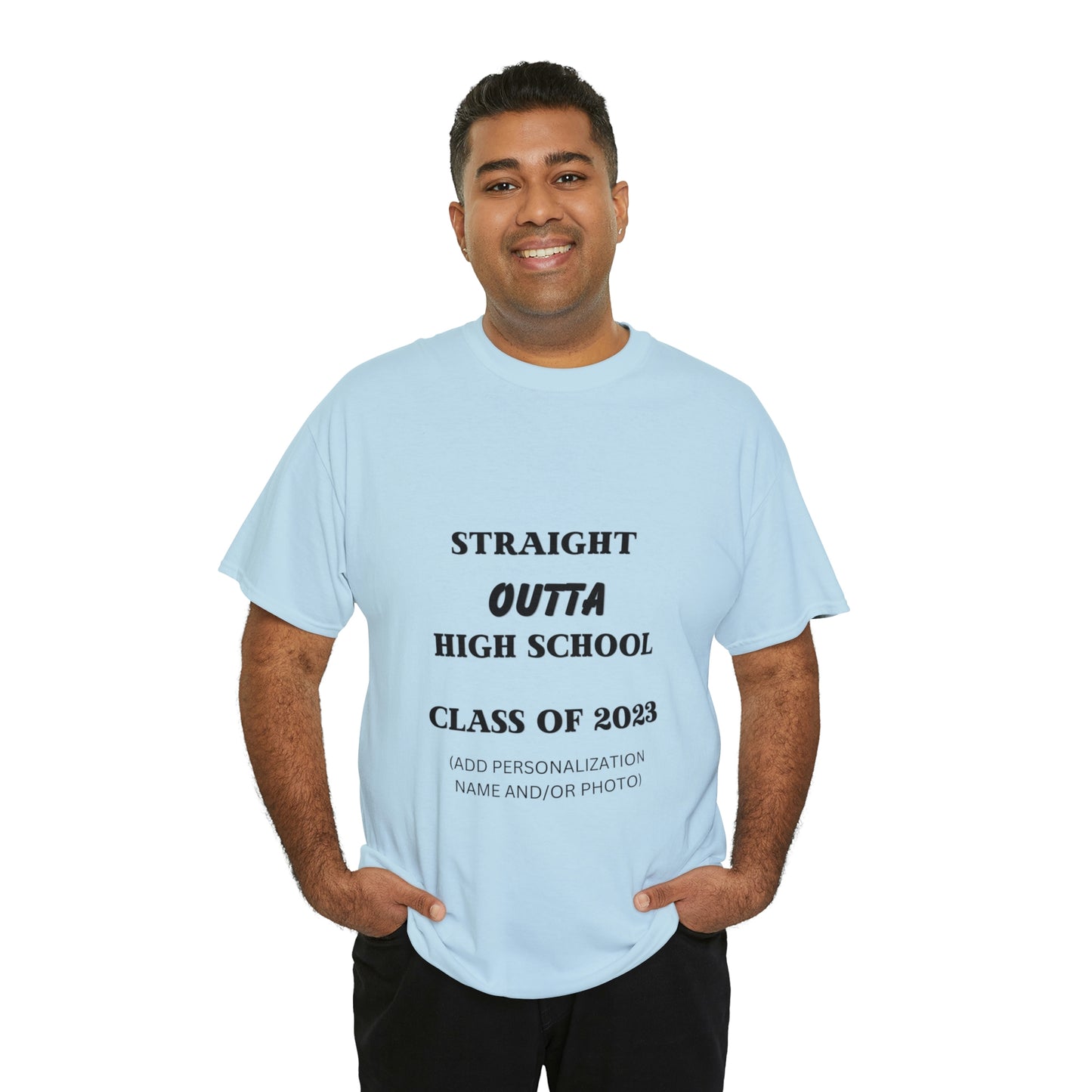 Straight Outta High School T-shirt 2023 Graduation T-shirt (PERSONALIZED)