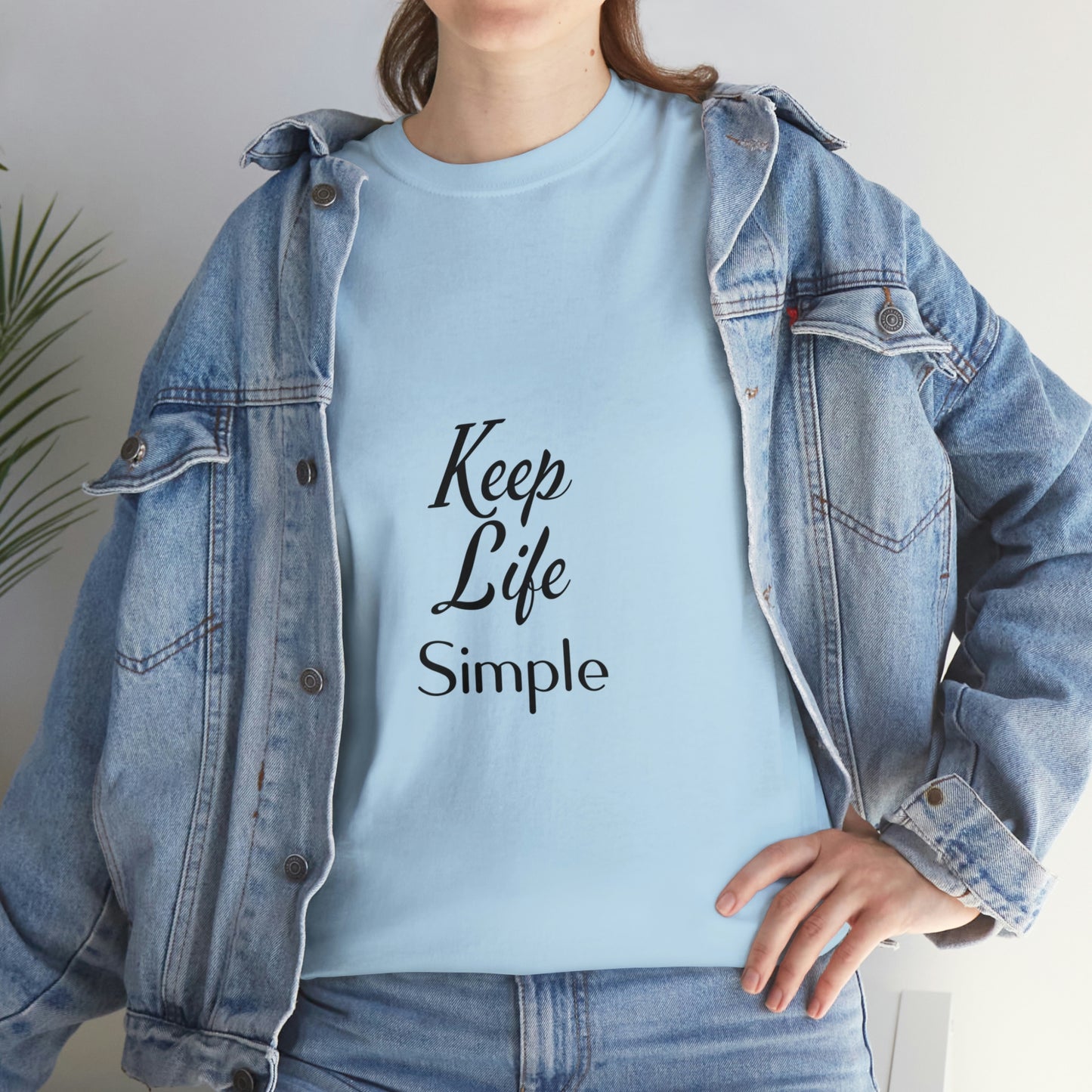 Keep Life Simple Unisex Heavy Cotton Tee
