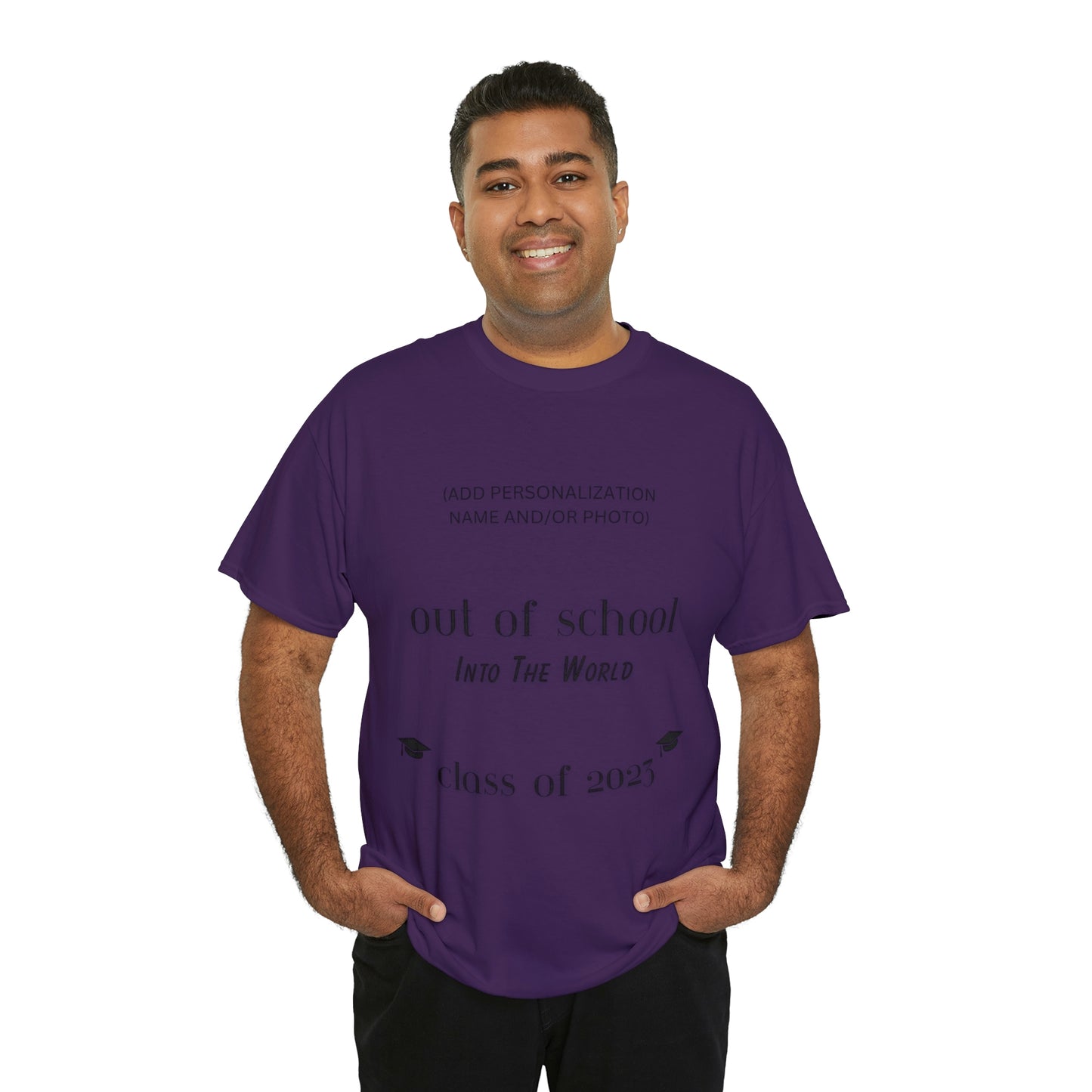 Out Of School Into The World T-shirt 2023 Graduation T-shirt (PERSONALIZED)