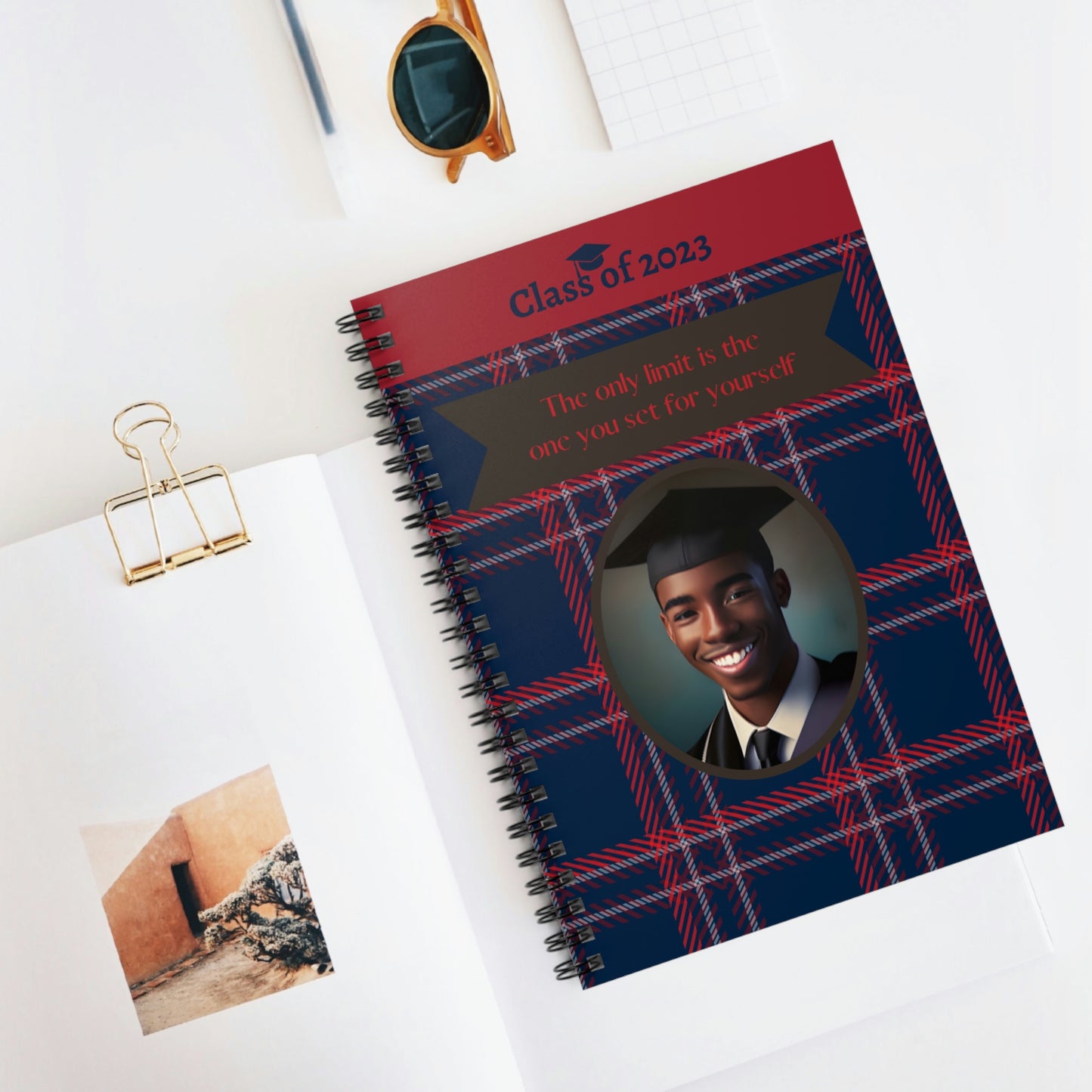 Class of 2023 Graduate Journal - (AA Young Man 2) - Ruled Line