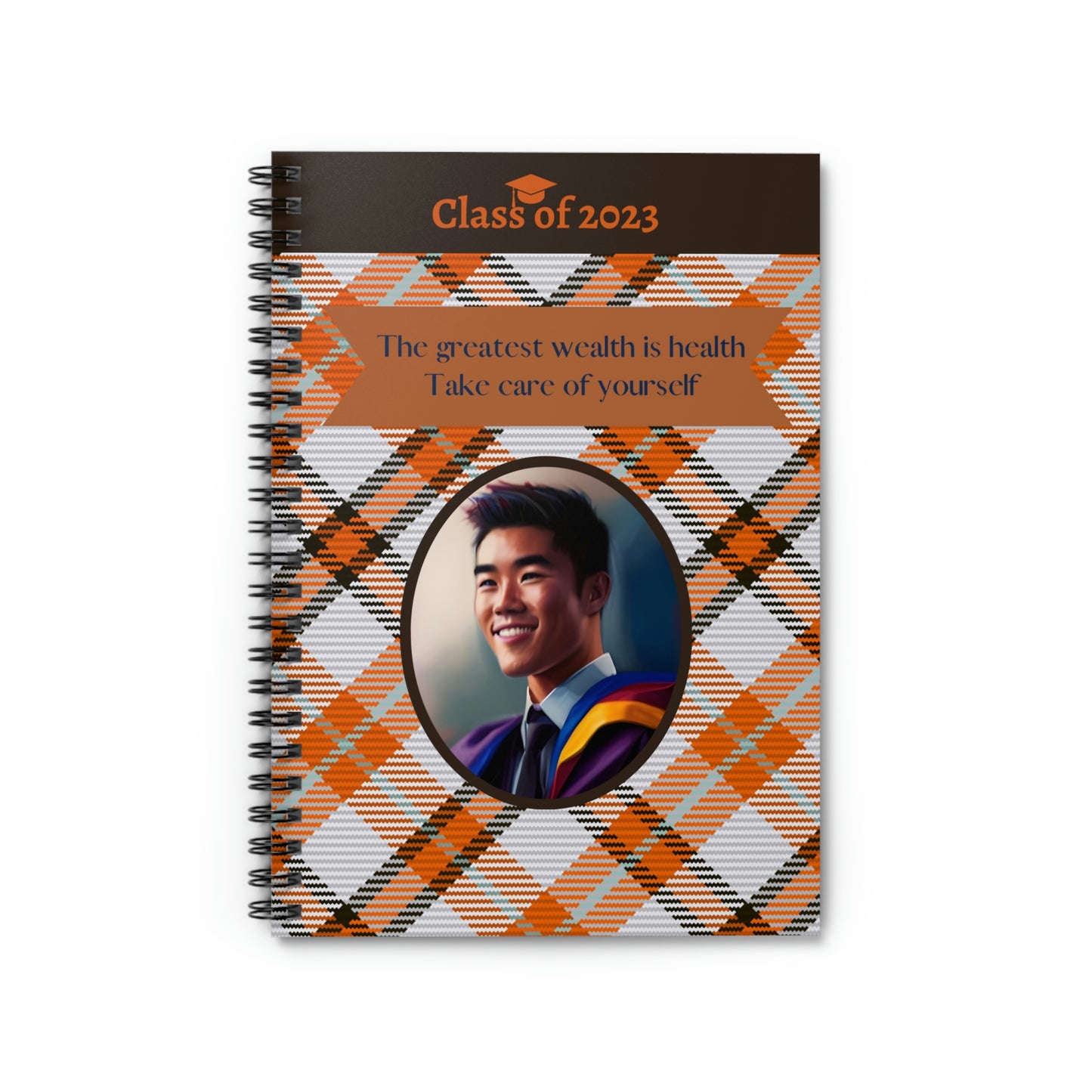 Class of 2023 Graduate Journal - (Asian Young Man 1) - Ruled Line