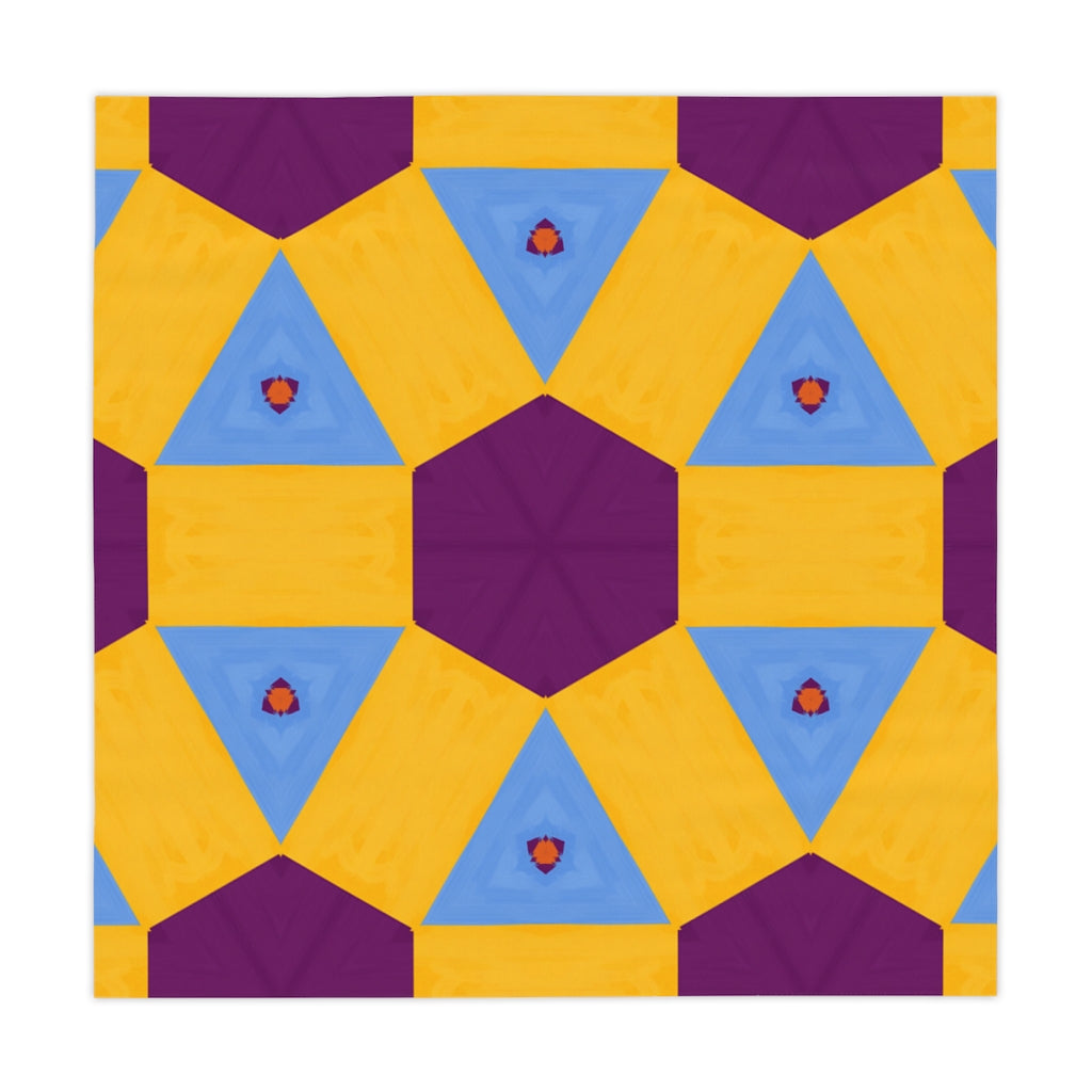 Kwanzaa Table Cloth (yellow/purple)