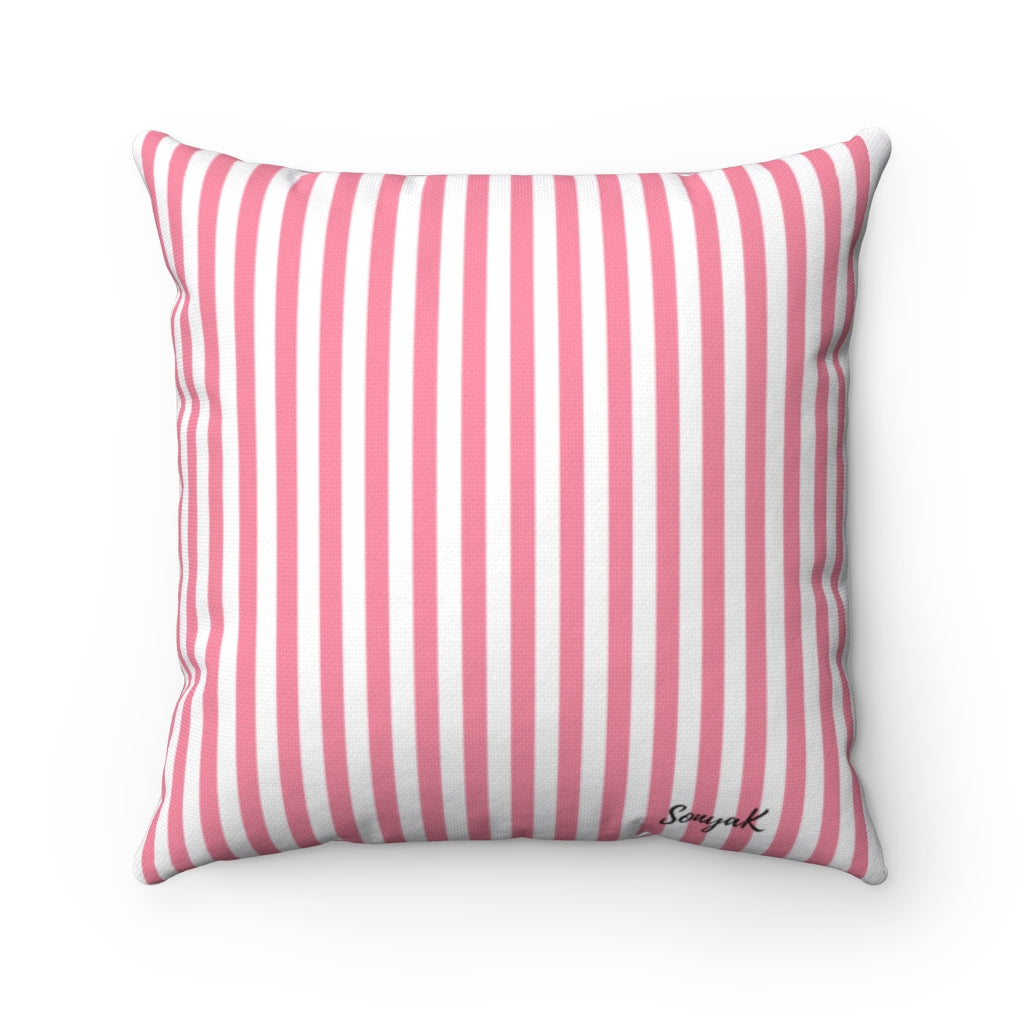 Breast Cancer Awareness Spun Polyester Square Pillow